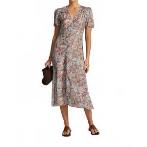 NEW HANNAH ARTWEAR olivia midi dress in fernando sky